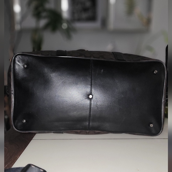 ⛔️SOLD!⛔️COACH Unisex Voyager Bag In Signature Canvas Duffle Bag VG Pre-loved - Picture 7 of 16